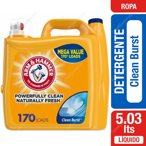 Detergente Líquido Arm & Hammer Clean Burst 5.03 L