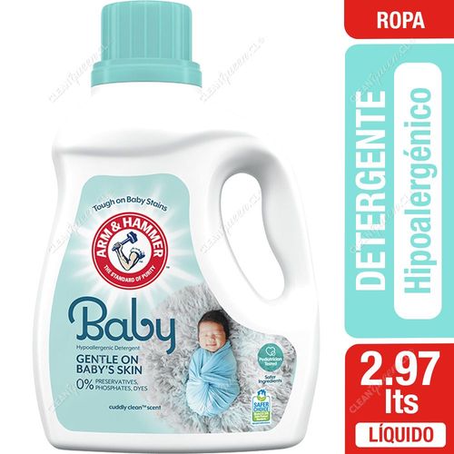 Detergente Líquido Arm & Hammer Hipoalergénico Baby 2.97 L