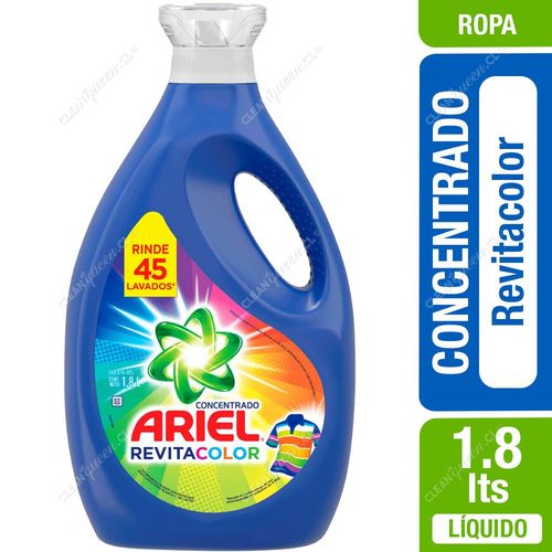 Detergente Líquido Concentrado Ariel Revitacolor 1.8 L