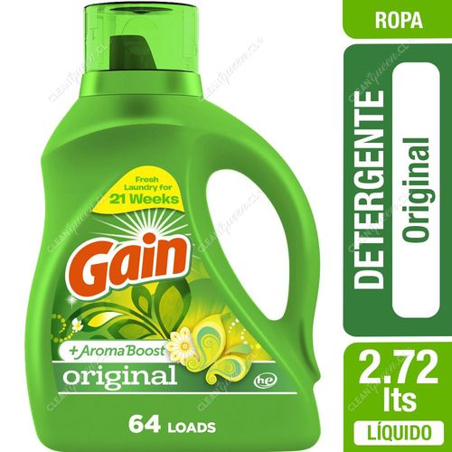 Detergente Líquido Gain Original 2.72 L