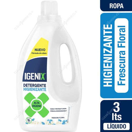 Detergente Líquido Higienizante Igenix Frescura Floral 3 L