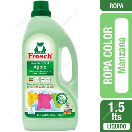 Detergente Líquido Ropa Color Manzana Frosch 1.5 L