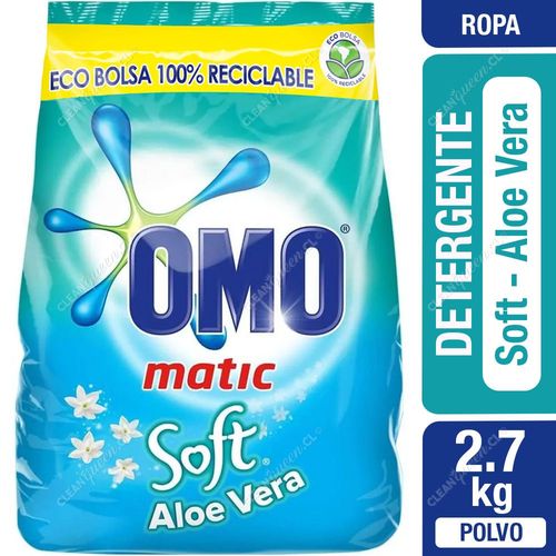 Detergente Polvo Omo Soft Aloe Vera Bolsa 2.7 kg