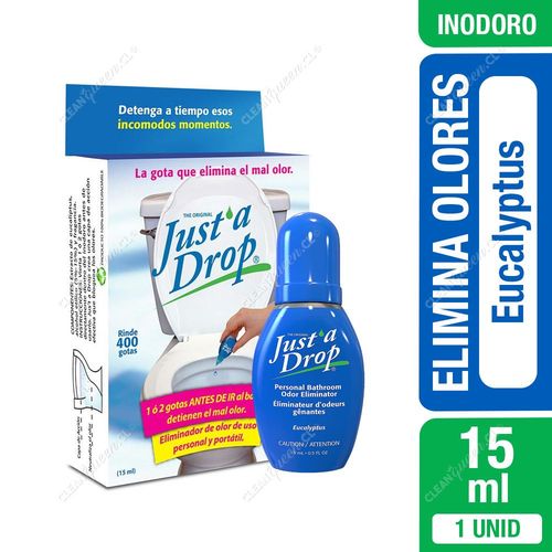 Eliminador de Olores para Inodoro Just a Drop Aroma Eucalyptus 15 ml, 1 Unid