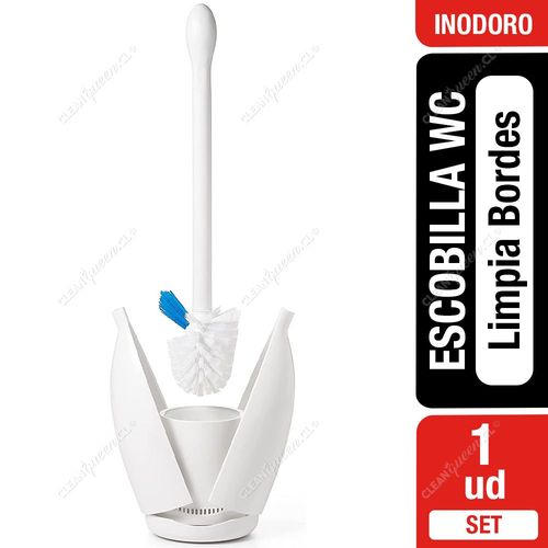 Escobilla Inodoro Limpia Bordes + Base Oxo 1 Unid