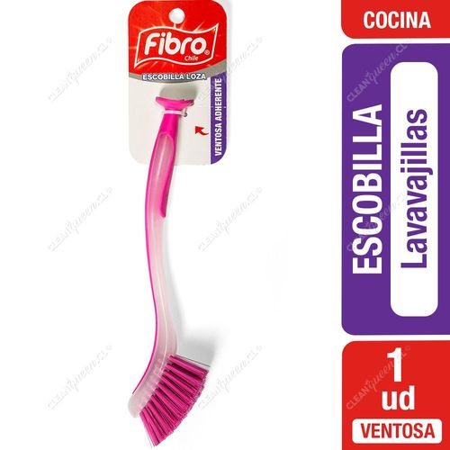 Escobilla Lavavajillas Ventosa Adherente Fibro 1 Unid