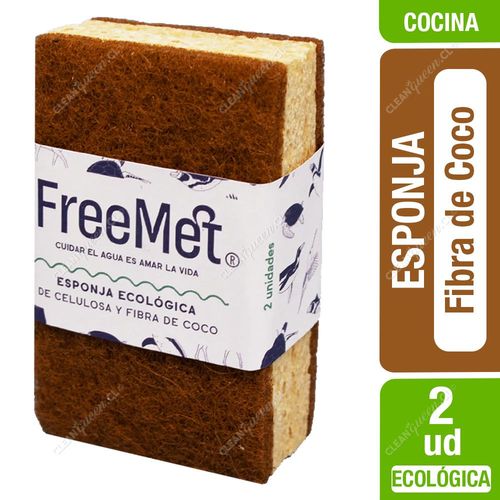 Esponja Ecológica Coco Freemet 2 Unid