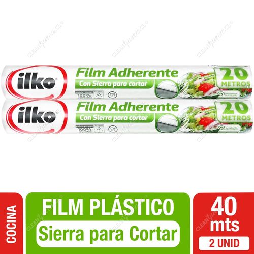 Film Plástico Adherente Ilko Súper Pack 2 x 20 mts c/u