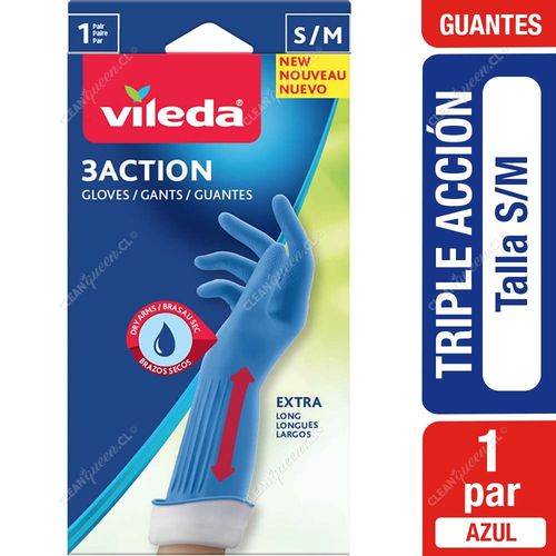 Guantes 3 Action Vileda Talla S/M