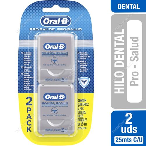 Hilo Dental Oral-B Pro-Salud 25 m c/u 2 Unid