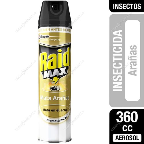 Insecticida Raid Max Mata Arañas 360 cc