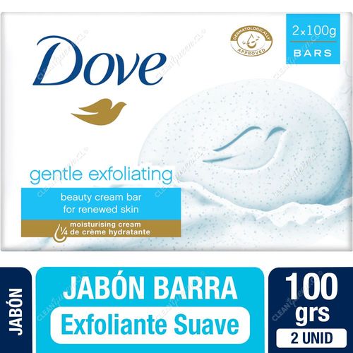 Jabón Barra Dove Exfoliante Suave 100 g x 2 Unid