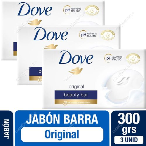 Jabón Barra Dove Original 100 g x 3 Unid