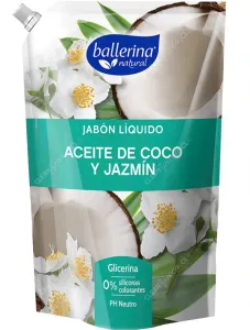 Jabón Líquido Ballerina Aceite de Coco y Jazmín Recarga 750 ml