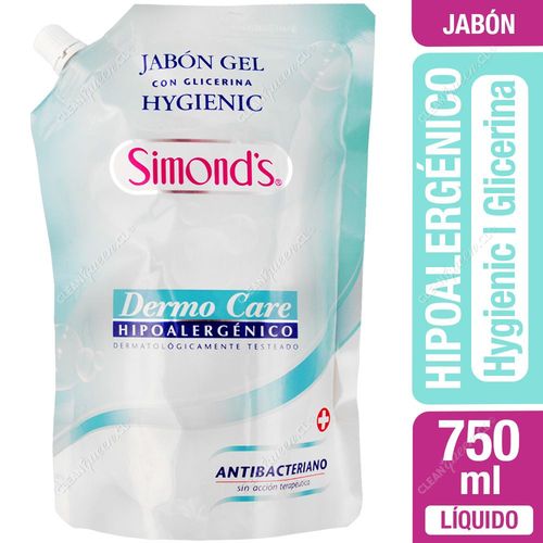 Jabón Líquido Hygienic Simond's Dermocare Doypack 750 ml