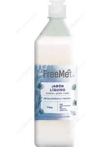 Jabón Líquido Natural Romero Menta y Pino Freemet Recarga 1 L