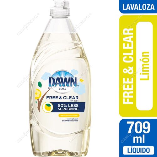 Lavaloza Dawn Free & Clear Limón 709 ml