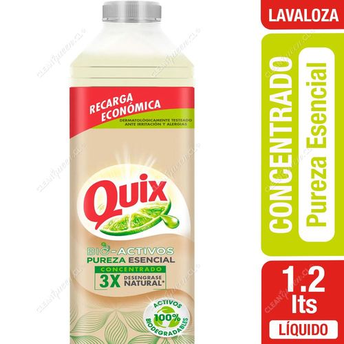 Lavaloza Quix Concentrado Bio Activos Pureza Esencial Recarga 1200 ml