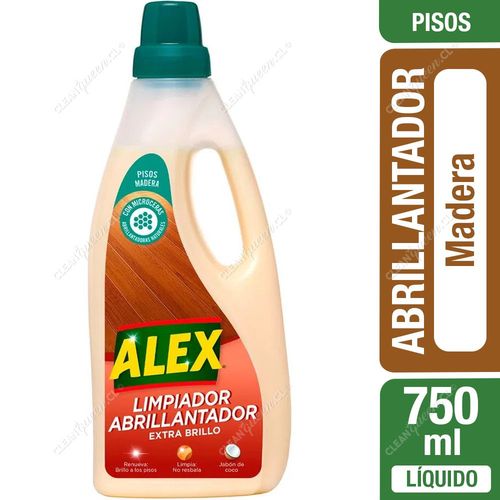 Limpiador Abrillantador Alex Piso Madera 750 ml