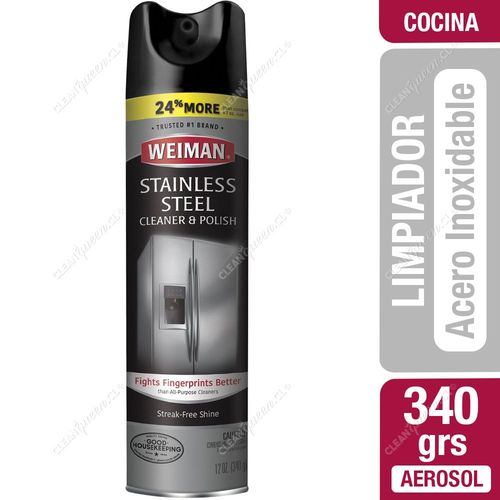 Limpiador Aerosol Weiman Acero Inoxidable 340 g