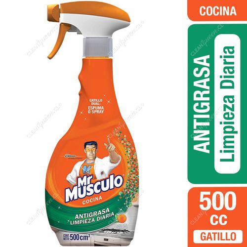 Limpiador Antigrasa Cocina Mr. Músculo Limpieza Diaria Gatillo 500 cc