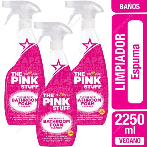 Limpiador Baño Espuma The Pink Stuff 3 x 750 ml