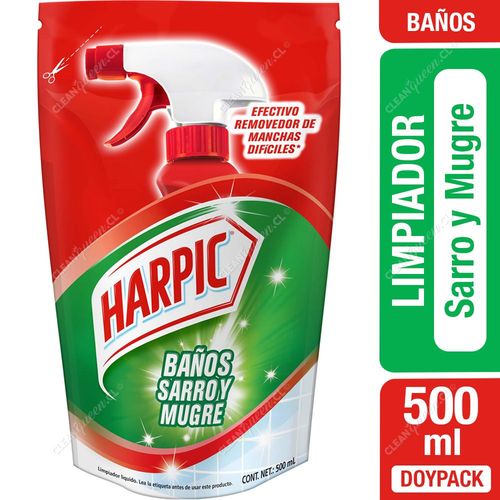 Limpiador Baño Harpic Sarro y Mugre Doypack 500 ml