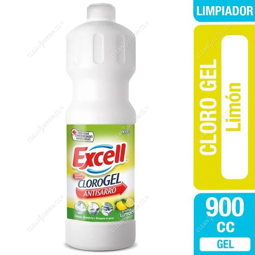 Limpiador Cloro Gel Excell Limón 900 cc