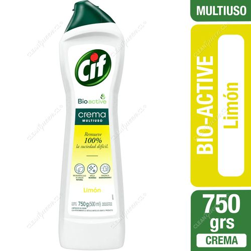 Limpiador Crema Cif Bioactive Limón 750 g