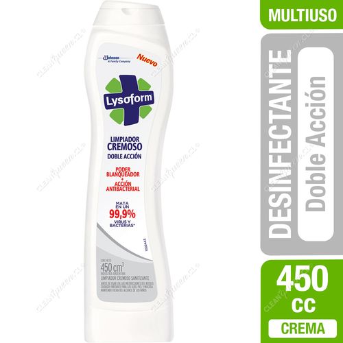 Limpiador Desinfectante Cremoso Lysoform Doble Acción 450 cc