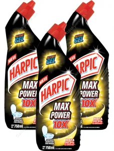 Limpiador Desinfectante Inodoro Harpic Max Power Citrus 3 x 750 ml