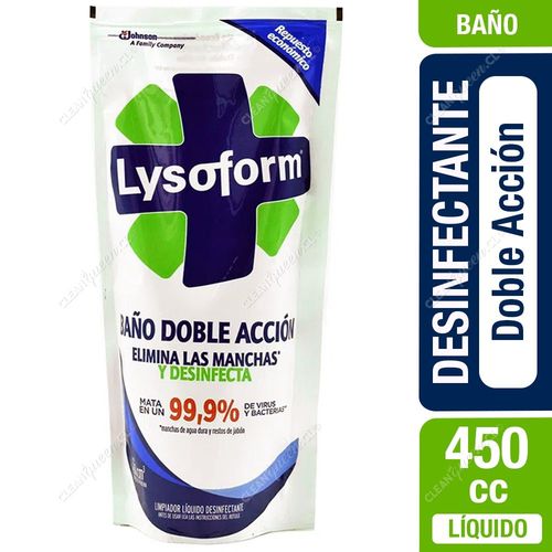 Limpiador Líquido para Baños Doble Acción Lysoform Doypack 450 cc