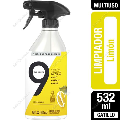 Limpiador Multiuso 9 Elements Limón 532 ml