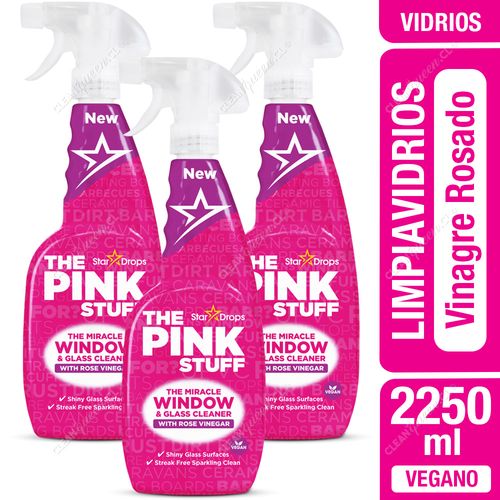 Limpiavidrios The Pink Stuff Vinagre Rosado 3 x 750 ml