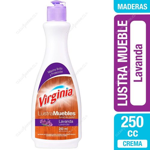 Lustra Muebles Crema Lavanda Virginia 250 cc