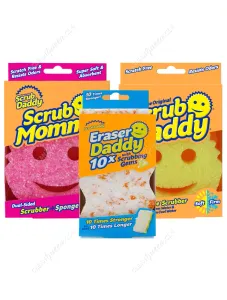 Pack Scrub Daddy + Scrub Mommy + Eraser Daddy