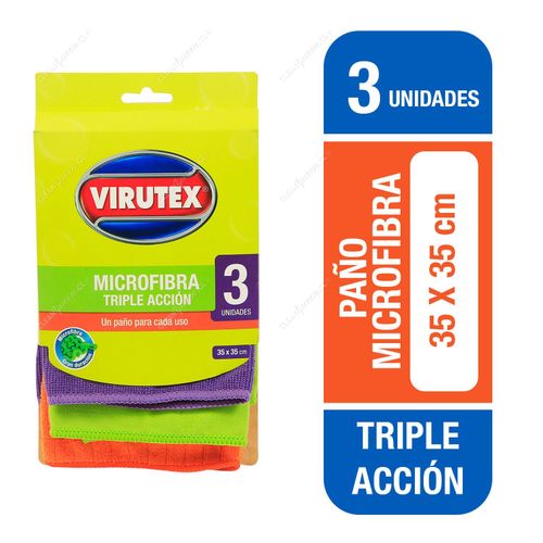 Pack de Paños Virutex Microfibra 3 unid