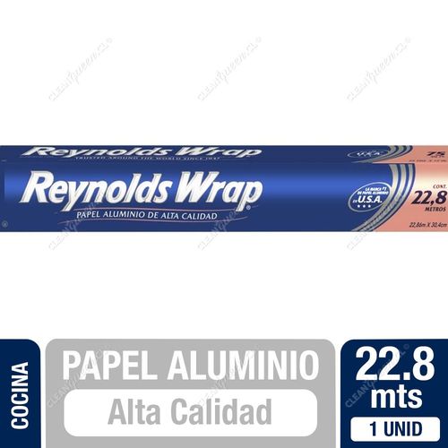 Papel Aluminio Alta Calidad Reynolds 22.8 mts 1 Unid