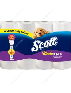 Papel Higiénico Scott Rindemax Doble Hoja 48 Unid 22 m c/u