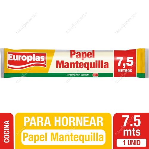 Papel Mantequilla 7.5 mts Europlas 1 Unid