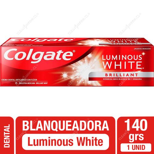 Pasta Dental Blanqueadora Colgate Luminous White Brilliant Mint 140 g