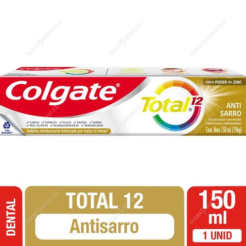 Pasta Dental Colgate Total 12 Antisarro 150 ml