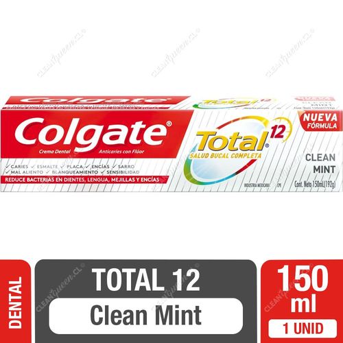 Pasta Dental Colgate Total 12 Clean Mint 150 ml