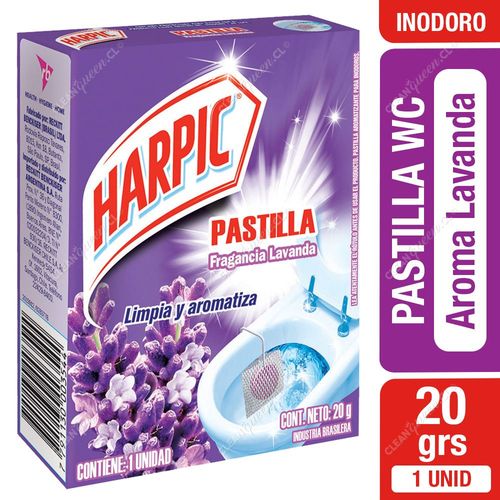 Pastilla Inodoro Harpic Aroma Lavanda 20 g, 1 Unid