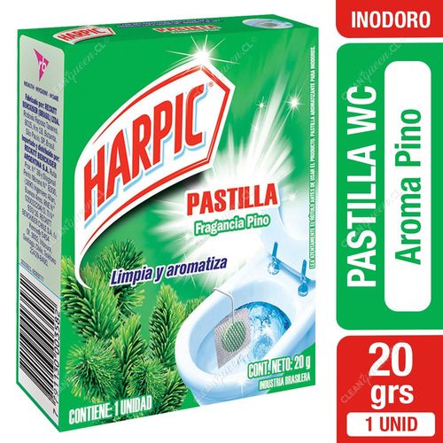 Pastilla Inodoro Harpic Aroma Pino 20 g, 1 Unid