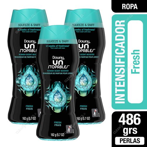 Perlas de Aroma Downy Unstopables Fresh 3 x 162 g