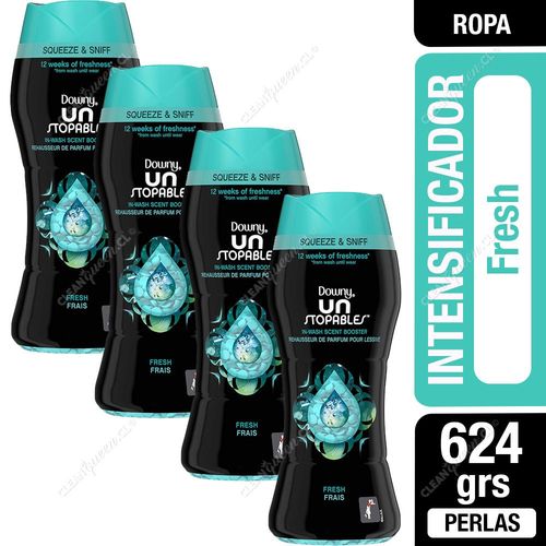 Perlas de Aroma Downy Unstopables Fresh 4 x 156 g