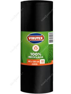 Virutex Bolsas de Basura Ecológicas Jardín Extra Grande 80 x 120 cm 10 un