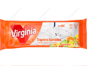 Virginia Trapero Húmedo Multiuso con Ojal Naranja Citrus 10 un