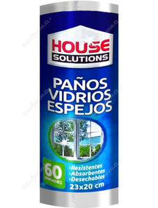 House Solutions Paños Prepicados Vidrios y Espejos 60 un